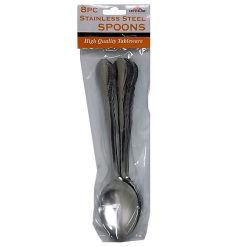 Spoons Table 8pc Stainless Steel-wholesale