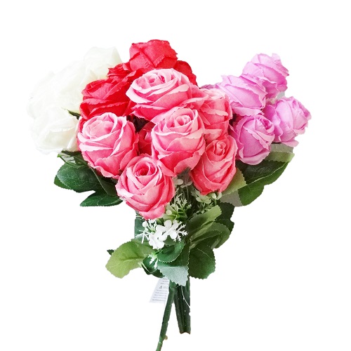 Rose Bouquet 7 Heads Asst Clrs-wholesale Rose Bouquet 7 Heads Asst Clrs-wholesale