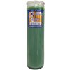Candle 8in Novena Green-wholesale Candle 8in Novena Green-wholesale