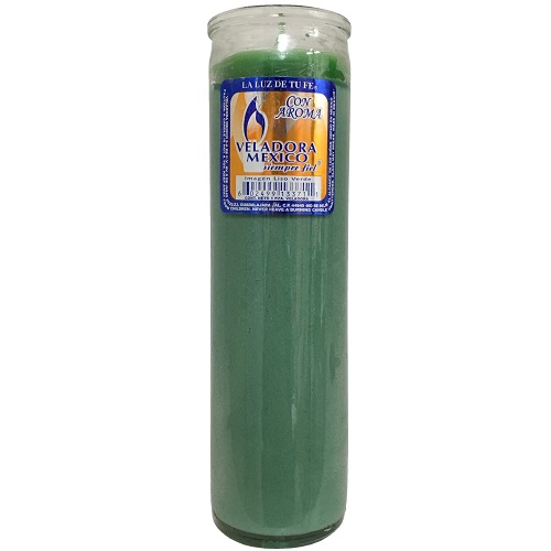 Candles 8in Novena Green-wholesale