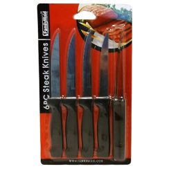 Steak Knife 6pc Stainless Steel-wholesale