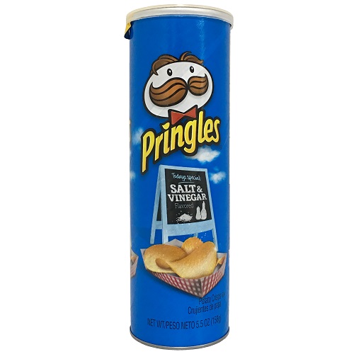 Pringles 5.5oz Salt & Vinegar Crisps-wholesale