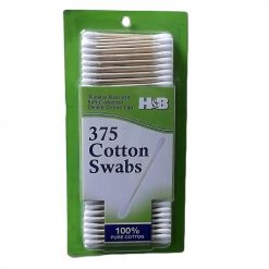 Cotton Swabs 375ct W-Wooden Stem