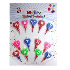 Birthday Candle W-Letters  Heart Shape-wholesale