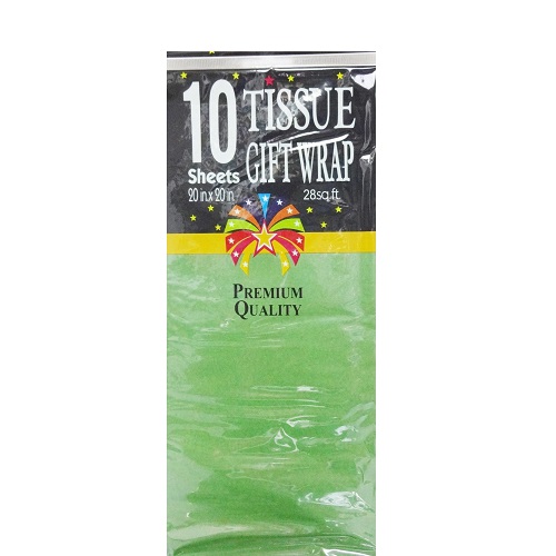 Tissue Paper 10ct Green 20X20in-wholesale Tissue Paper 10ct Green 20X20in-wholesale