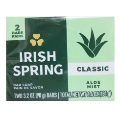 Irish Spring Bar Soap 2pk 6.4oz Aloe-wholesale