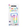 Birthday Candles #7 Rainbow-wholesale Birthday Candles #7 Rainbow-wholesale