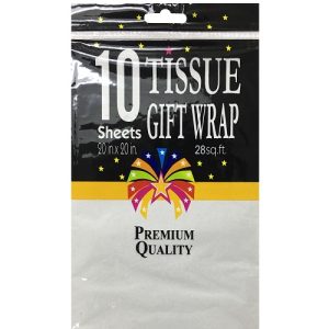 Tissue Paper 10ct White 20 X 20in