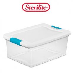 Sterilite Latching Box 15qt Clear-wholesale