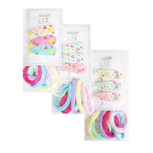 Hair Snals W-Ties 8pc Asst-wholesale Hair Snals W-Ties 8pc Asst-wholesale