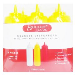 Squeeze Bottles 6pk 16oz Yellow-wholesale