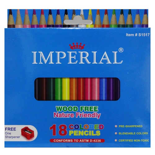 Imperial Pencils Colored Mini 18pk-wholesale