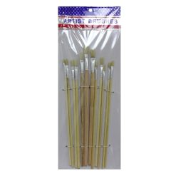 Artist Paint Brushes 9pc Asst-wholesale
