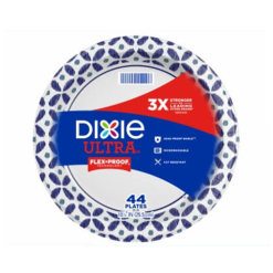 Dixie Ultra Paper Plates 44ct 10in 3X-wholesale