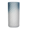 Vase Glass 9.5in Matte Blue 2-Tone-wholesale Vase Glass 9.5in Matte Blue 2-Tone-wholesale