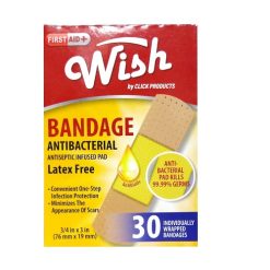 Wish Bandage 30ct Latex Free-wholesale