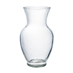 Jasmin Glass Vase 11in Clear-wholesale