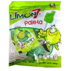 Limon 7 Lollipop 10ct W-Salt & lemon-wholesale