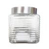 Glass Jar Square W-Lid 34oz-wholesale