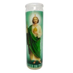 Candle 8in San Judas Tadeo White-wholesale