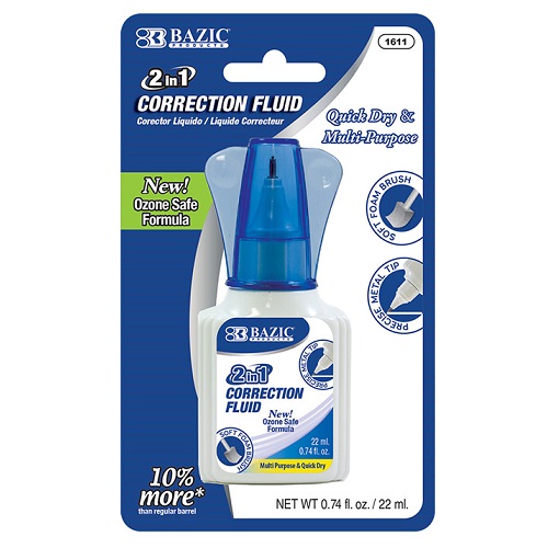 Correction Fluid 2 In 1 Bottle 22ml-wholesale Correction Fluid 2 In 1 Bottle 22ml-wholesale