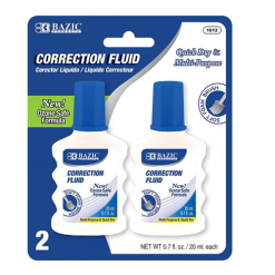 Correction Fluid 2pc 0.7oz-wholesale