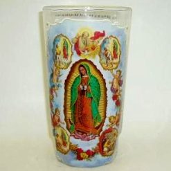 Candle 6in Virgen Apariciosa White-wholesale