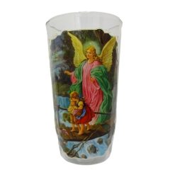 Candle 6in Angel De La Guarda White-wholesale