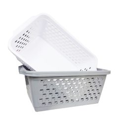 Storage Basket 2pk 7.6X12in Asst Clrs-wholesale