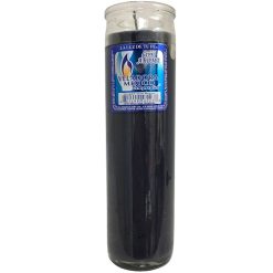 Candle 8in Novena Black-wholesale