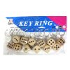 Keychain Wooden Dice-wholesale Keychain Wooden Dice-wholesale