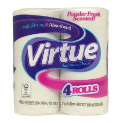 Virtue Bath Tissue 4pk 225ct Powder Fres-wholesale