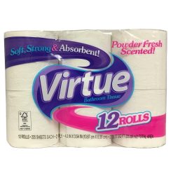 Virtue Bath Tissue 12pk 225ct Powder Fre-wholesale