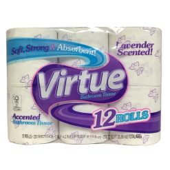 Virtue Bath Tissue 12pk 225ct Lavender-wholesale
