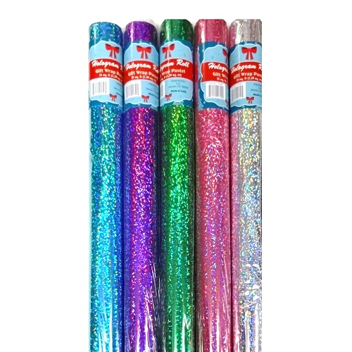 Gift Wrap 15sq Ft Hologram Pastel-wholesale Gift Wrap 15sq Ft Hologram Pastel-wholesale