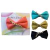 ***Bow Hair Clips Asst Clrs-wholesale