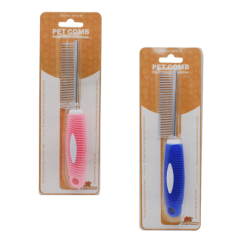 Pet Comb 8in Metal Plastic Handle-wholesale