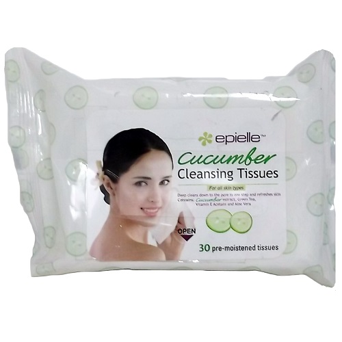 Epielle Cucumber Cleansing Tissues 30ctwholesale