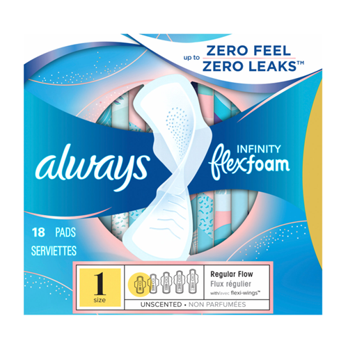 Always Infinity Pads 18ct Size 1-wholesale Always Infinity Pads 18ct Size 1-wholesale