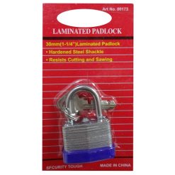 Padlock 30mm Laminated W-Keys-wholesale
