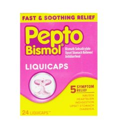Pepto Bismol Liq Caps 24ct-wholesale
