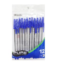 Pens 1.0mm Blue Ink 12pk-wholesale