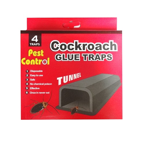 Pest Control Cockroach Glue Tunnel 4pk-wholesale