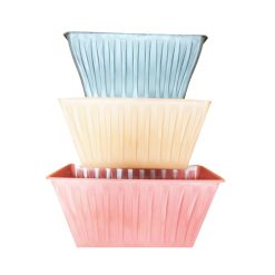 Planter Pot Rec Plastic 8 X 18 3-Colors-wholesale