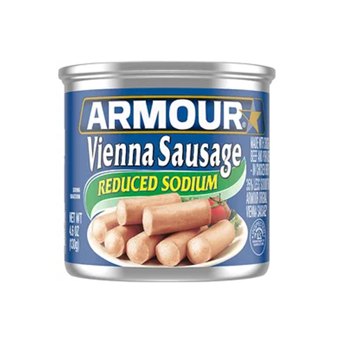 Armour Vienna Sausage 4.6oz Reduced Sdm-wholesale Armour Vienna Sausage 4.6oz Reduced Sdm-wholesale