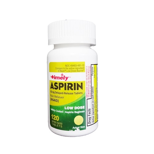 Timely Aspirin 81mg 120ct Tablets-wholesale Timely Aspirin 81mg 120ct Tablets-wholesale
