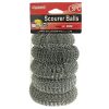 Scourer Balls 5pc Silver-wholesale Scourer Balls 5pc Silver-wholesale