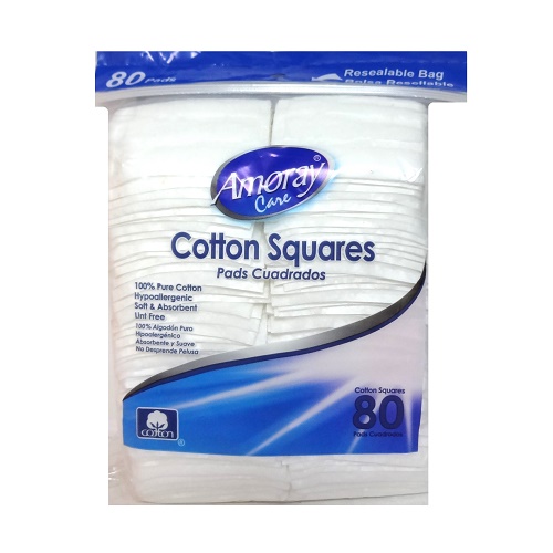 Amoray Cotton Squares 80ct-wholesale