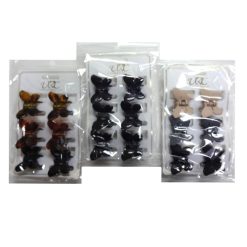 Hair Clips 6pc Butterfly Asst Clrs-wholesale