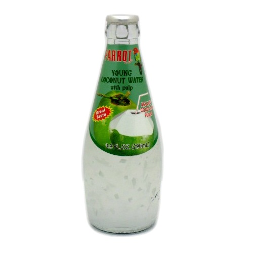 Parrot Young Coconut Water W-Pulp 9.8oz-wholesale Parrot Young Coconut Water W-Pulp 9.8oz-wholesale